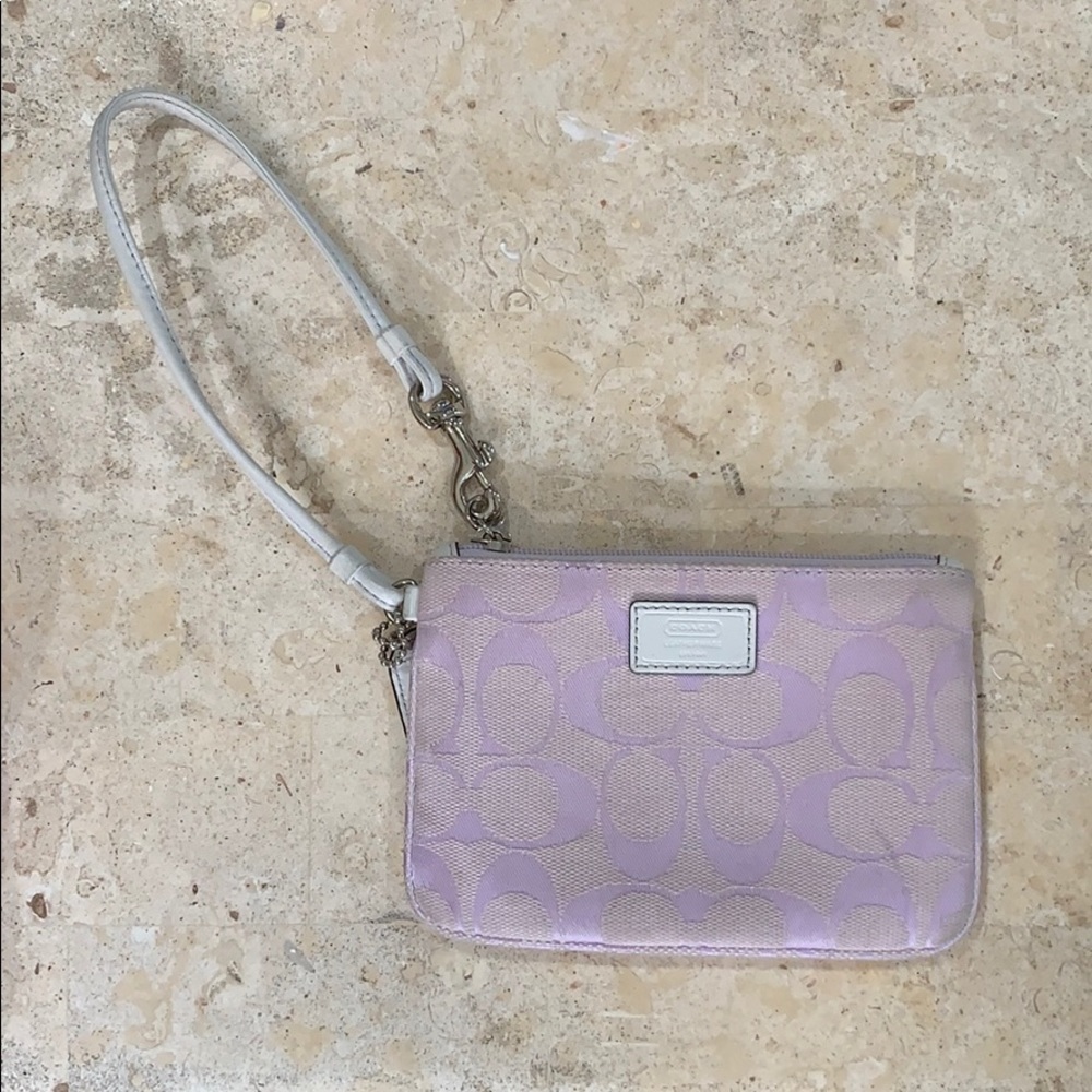 Coach wristlet in “c” design